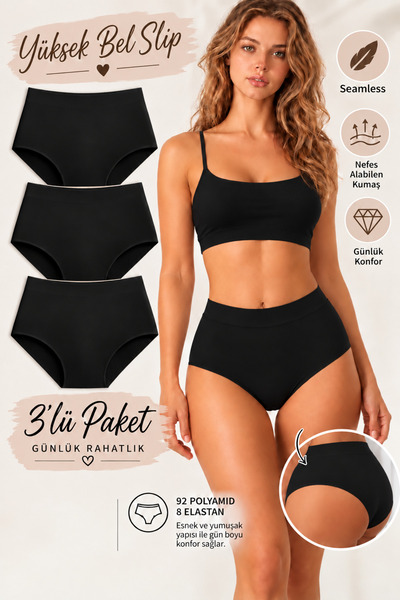 GEECVAY Yüksek Bel Slip