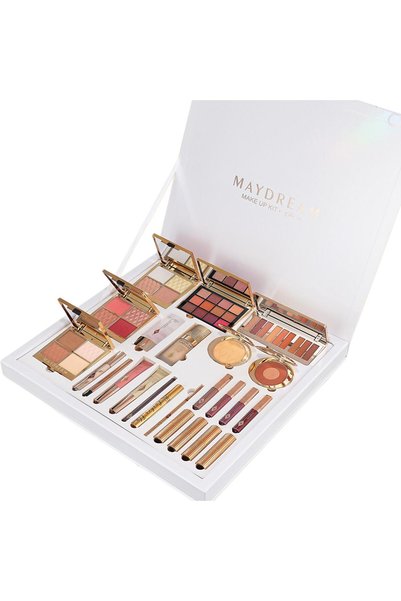 MAYDREAM طقم المكياج الفاخرة كل ما تحتاجينه لجمال الوجه العيون والشفاه من