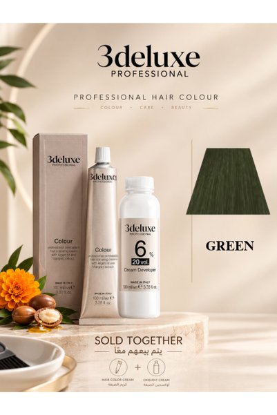 3Deluxe Professional Hair Color Cream & Cream Developer 20 vol.(6%) – 100 ml ...