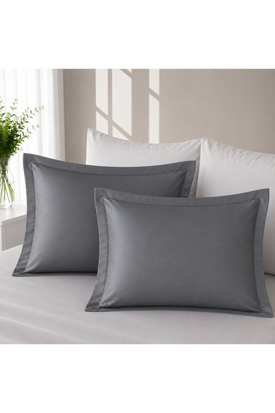 Kotonia Home Set 2 fețe de pernă Damasc Satin DeLux, 100% bumbac, 50x70 cm, G...