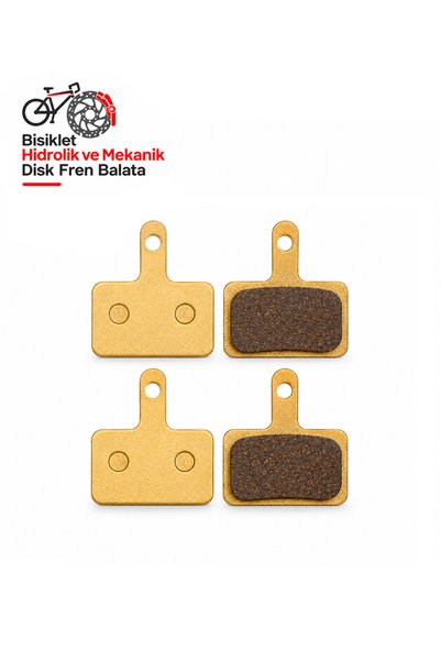 SkyWheel 2 Set Bisiklet Hidrolik Mekanik Disk Fren Balatası, Shimano Model Bi...