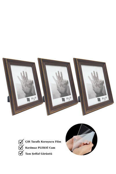 Batu Art Home 3 Adet Fotoğraf Resim Çerçevesi Korumalı Kırılmaz Pleksi Camlı ...