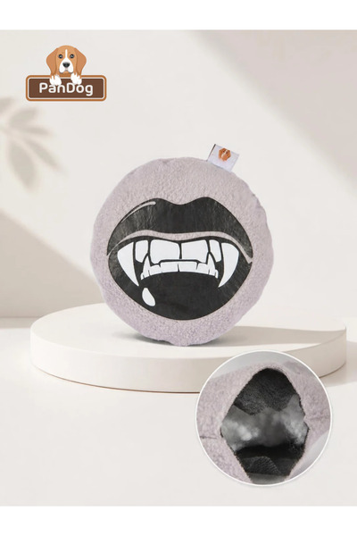 Peluş Köpek Oyuncağı - Vik Vik Sesli Vampire Disc, Delinmeyi Önleyen Ek Astar