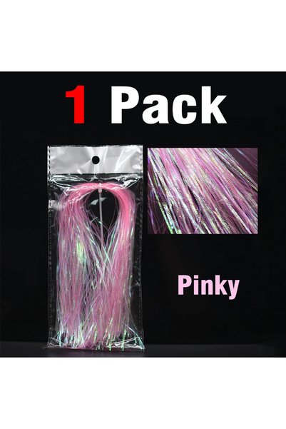 Choice Pink MNFT 1mm Corrugated Gliss Strands Saltwater Fishing Jig Hook Stre...