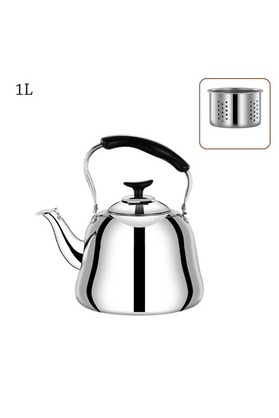 Choice 1L Stainless Steel Whistling Teakettle Thickened Gas Stove Induction C...