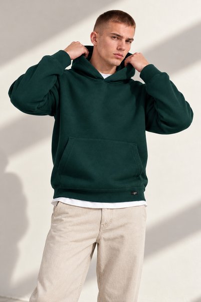 MBEY1989 Mbey Oversize 3 Thread Raster Hoodie