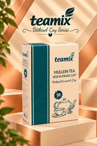 teamix Mullein çayı_Tea Sığır Kuyruğu Bitki Çayı 30 Süzen Poşet (Numune Hediy...