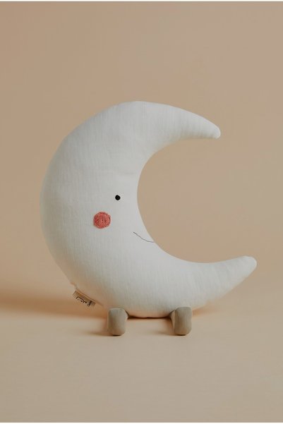 O&G Collection Cute Moon 100% Cotton Organic Baby / Kids Room Decorative Musl...