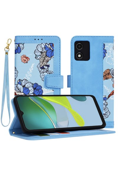 Aiyando Husa tip carte pentru Motorola Moto E13 functie stand si port carduri...