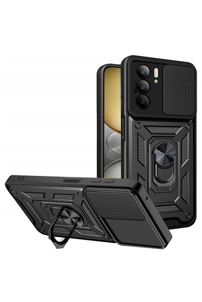 Aiyando Husa pentru Realme C75 Ring Armor Kickstand Tough Rugged Cover cu pro...