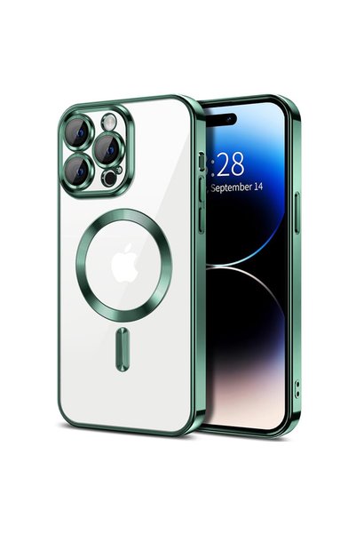 Aiyando Husa pentru iPhone 14 Pro cu MagSafe si protectie pentru lentile anti...