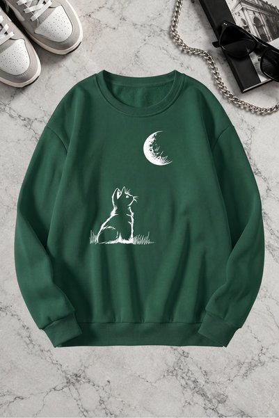 trendypassion Unisex Printed Crew Neck Sweatshirt