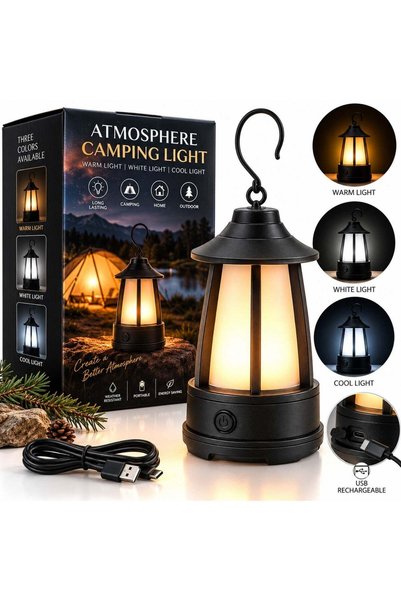 More Lampă LED 15x8cm, Lanternă portabilă multifuncțională, Lumină alb cald, ...