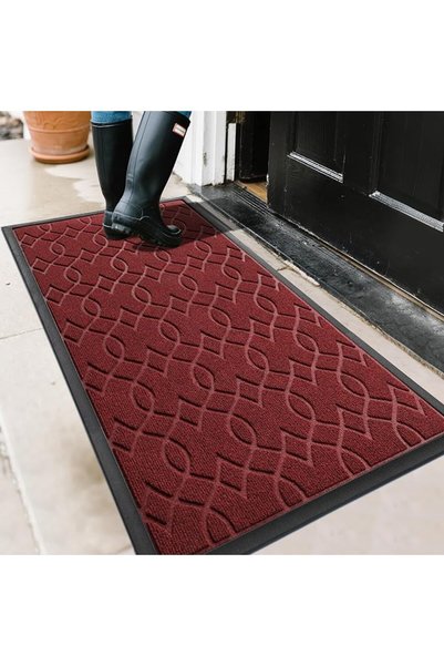 GENERAL Yimobra Front Door Mats, Heavy Duty Water Absorbent Mud Resistant Eas...