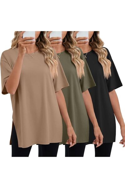 GENERAL قمصان رياضية نسائية فضفاضة من Huukeay Pack، قمصان قطنية بأكمام قصيرة ...