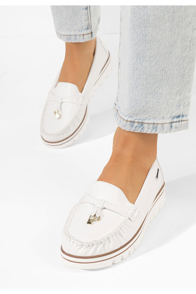 B T Shoes Mocasini dama Adrianne albi