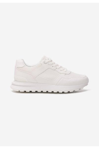 B T Shoes Τρέβερ ανδρικά λευκά αθλητικά παπούτσια