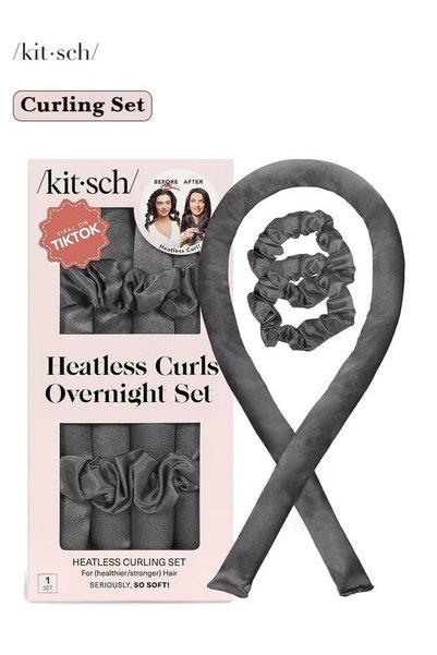 OASIS MART Satin Heatless Curling Set, No Heat Hair Rollers for Effortless Ov...