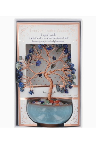 Equilibrium Arborele Vieții Chakra ornamentat cu Lapis Lazuli – 12 cm |   Cop...