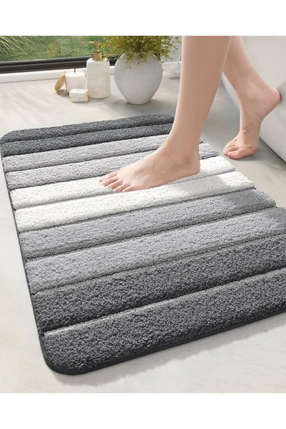 DEXIFUXI DEXI Bathroom Mat Non Slip, 50 x 80 cm Bath Mats Machine Washable, B...