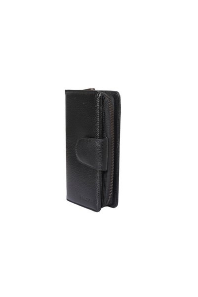 ŞAHDEM Genuine Leather Large Size Women's Wallet with Zipper and Card Holder