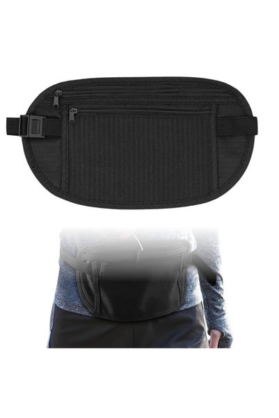 FONIX InvisiPouch Antifurt, Borsetă ascunsă pentru talie, Potrivită pentru că...