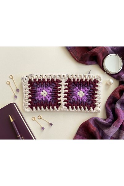 GENCATELİER Handmade Knitted Makeup Bag or Pen Holder - Multi-Purpose Bag Org...