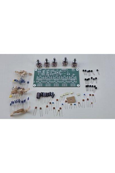 Cerc de electronica Placă PCB Egalizator Audio 5 Benzi • Tranzistoare Discret...