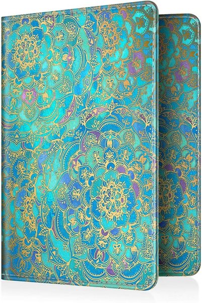 Fintie حافظة جواز سفر، محفظة سفر نحيفة، غطاء حماية للبطاقات مزود بتقنية حجب R...