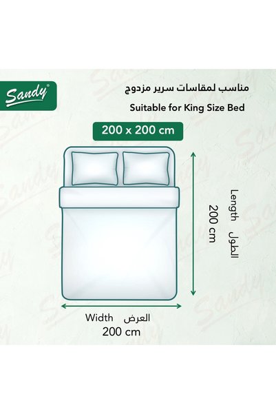 Sandy Premium Quality Flat Sheet and Pillowcases, Bed Sheet 3 Pieces Set (King 250 x 260 cm), Soft & Breathable and Cooling, Grey Red 960