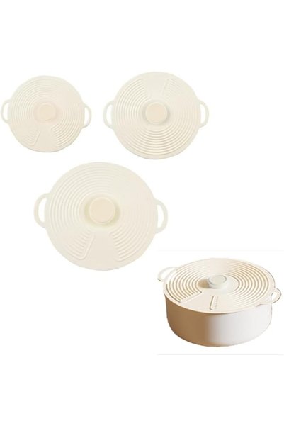 GENERAL Elastic Silicone Stretch Lids Set, Heat-Resistant and Reusable Food S...