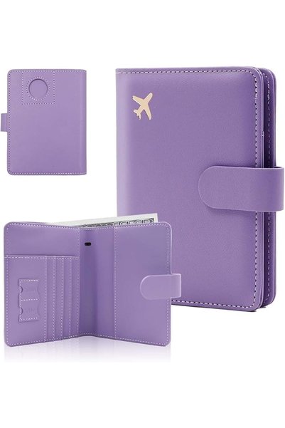 GENERAL Melsbrinna Premium Leather Passport Cover, Waterproof RFID Blocking T...