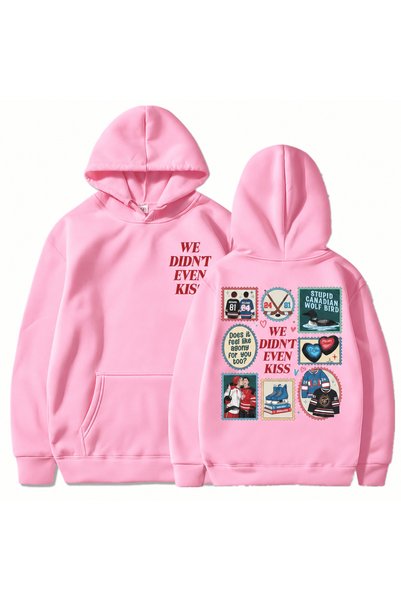 Vordevia Heated Rivalry Printed Cotton 3 Thread Threaded Oversize Sweatshirt
