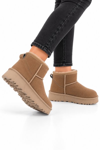 Jagulep Women's Cold-Proof Furry Boots