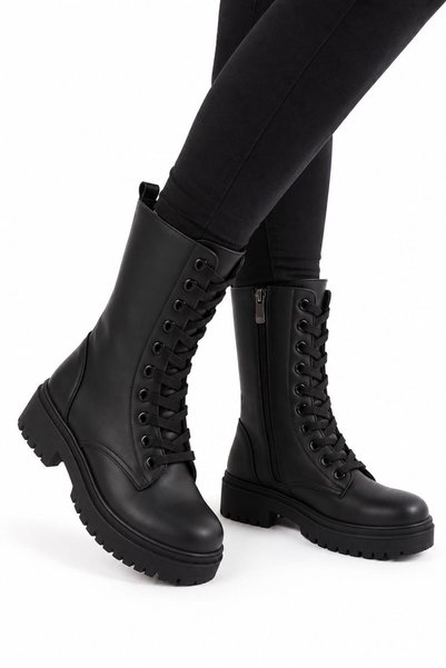 Jagulep Children's Anti-Slip Sole Cold-Resistant Boots Black
