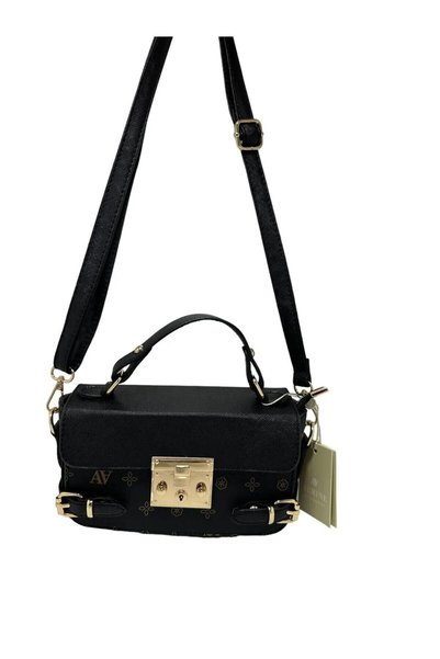 Armine 359 Black Printed Women's Shoulder Bag Armine359