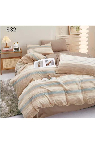 East Comfort Set de lenjerie de pat dublu Finet, 6 piese, Husă de pilotă 200x...