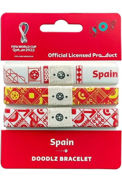 FIFA سوار نايلون عصري بتصميم دودلز لفريق منتخب قطر في كأس العالم 2022 - إسبانيا