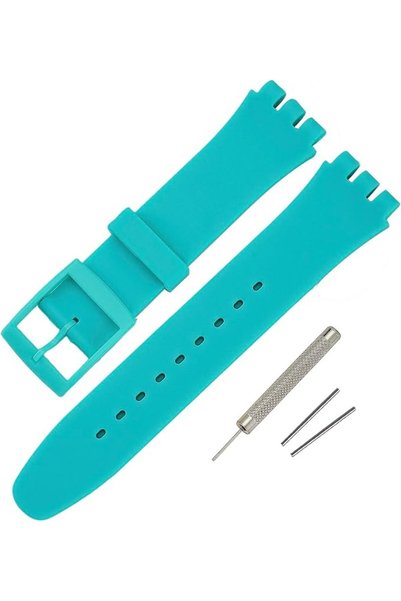 GENERAL Rihahisy Silicone Rubber Watch Strap/Watch Band Replacement for Swatch