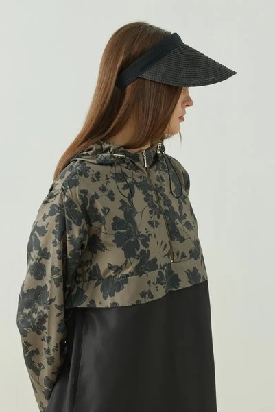 QANU Straw Visor Hat Black