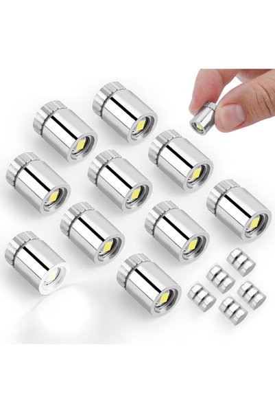Bukela 10 قطع من مصابيح LED الصغيرة، تعمل بالبطارية، أضواء LED صغيرة جدًا لبي...