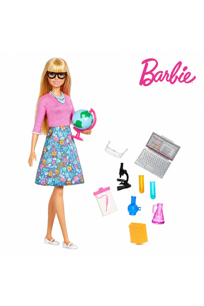 Barbie Papusa Invatatoare Cu 10 Accesorii