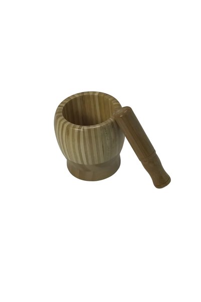 OEM Mojar cu Pistil din Bambus
