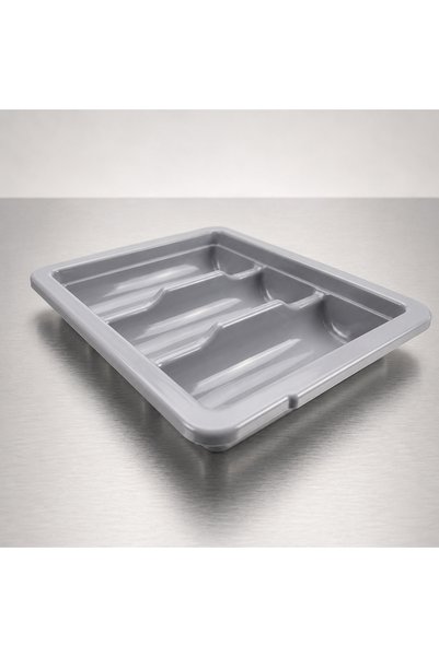 GastroPlast Cutlery Box 3 Compartments PP grey