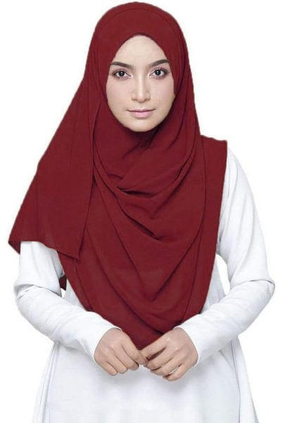 LMVERNA وشاح شيفون فقاعي لون سادة للنساء، وشاح حجاب طويل ناعم وأنيق، وشاح لفّ
