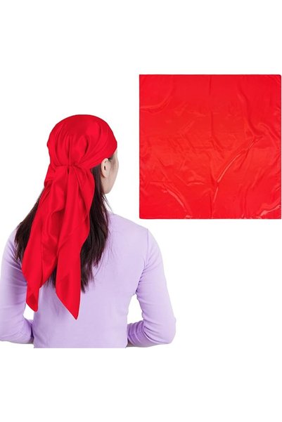 GENERAL 35'' Large Satin Head Scarf, Pirate Bandana, Silk Hair Wrap for Women...
