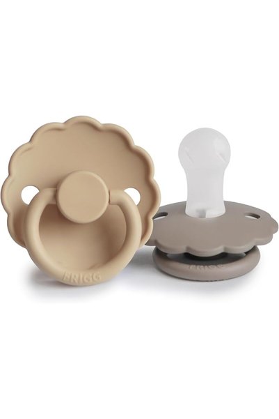 Tenuta Friggiali FRIGG Daisy Silicone Pacifier Pack of 2 | Silicone Soother D...