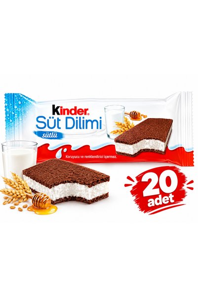Kinder süt dilimi 20 adet