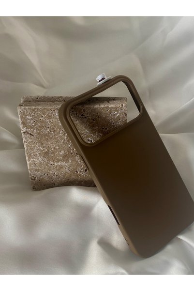 lotusbybuket iPhone 18Promax Chocolate Coffee Figured Inside Velvet Silicone Case