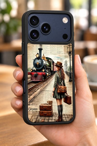 BGAKSESUAR حافظة مقاومة للصدمات متوافقة مع هاتف iPhone 18 Pro مع نمط Steam Tr...